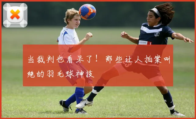 当裁判也看呆了!那些让人拍案叫绝的羽毛球神技
